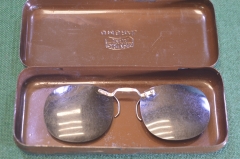 Очки старинные пенсне "Karl Zeiss Umbral". Оригинальный футляр". Германия. 1920-1930е.