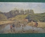 Открытка старинная "Летом на реке". Маковский. Ленинградский областлит. СССР. 1920е. #F2