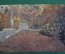 Открытка старинная "Осень". Изд. Ленинградский областлит. СССР. 1920е. #F4
