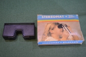 Стереоскоп со слайдами. Stereomat. В коробке. Германия. ГДР. 1970е.