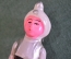Елочная игрушка "Маленький Мук". Розовые штаны. Стекло, прищепка. СССР.