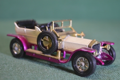 Модель машинка "1906 Rolls-Royce Silver Ghost N 10. (c) 1969 Lesney Prod". Матчбокс, Англия. #M2