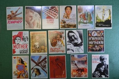 Календарик карманный "Советские кинофильмы". Подборка, 16 штук. #S3