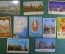Календарик карманный "Интурист, Intourist". Подборка, 10 штук. #S6