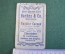 Карточка, вкладыш "Почта Сиама". Реклама шоколад. Серия Stamps and Mail Carriers of All Nations #O2
