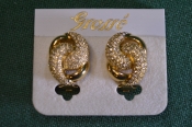 Серьги клипсы дизайнерские. Grosse. Christian Dior. Винтаж. Германия. #U 9