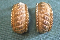 Серьги клипсы дизайнерские. Christian Dior. Винтаж. Германия. #U 10 9