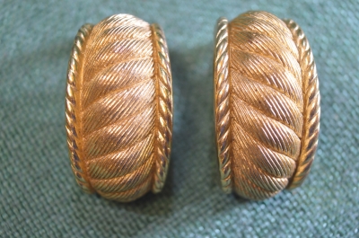 Серьги клипсы дизайнерские. Christian Dior. Винтаж. Германия. #U 10 9