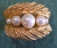 Серьги клипсы дизайнерские. Christian Dior. Жемчуг. Винтаж. Германия. #U 5 9