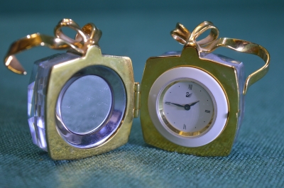 Часы. Swarovski Curiosa Secrets Gift. Кристалл. Позолота. Австрия. 1990е. #U #9