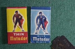 Лезвия для бритья "Matador" (2шт) Швеция. 1950-е годы