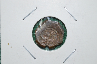 2 мараведи 17 век, кобс, пиратская монета, Средневековая Испания, отличное состояние