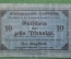 Бона, банкнота, нотгельд 10 пфеннигов 1918 года, Германия, Веймар, Леобшютц
