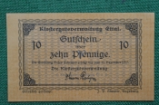 Банкнота 10 пфеннигов 1917 года. Германия, Klostergutsverwaltung - Управление монастырскими храмами.