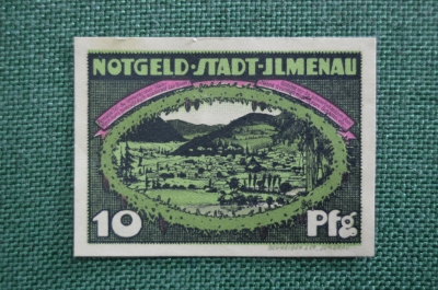 Нотгельд 10 пфеннигов 1921, Ильменау, Германия
