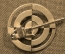 Квалификационный знак "Снайпер-стрелок из крупнокалиберного пулемета", Франция, тяж. мет., редкий
