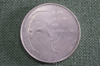 50 гульденов 1995, "50 лет освобождению", Нидерланды, серебро, нечастая