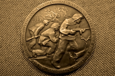 Настольная медаль на тему доблестной армии Суоми в 1940 году, Финляндия