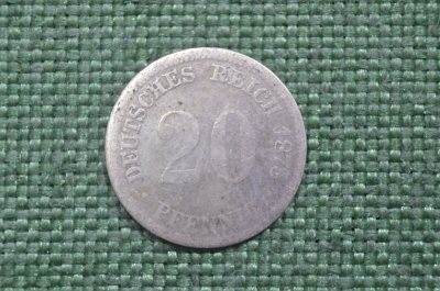 20 пфеннигов 1875 D, Германия, серебро