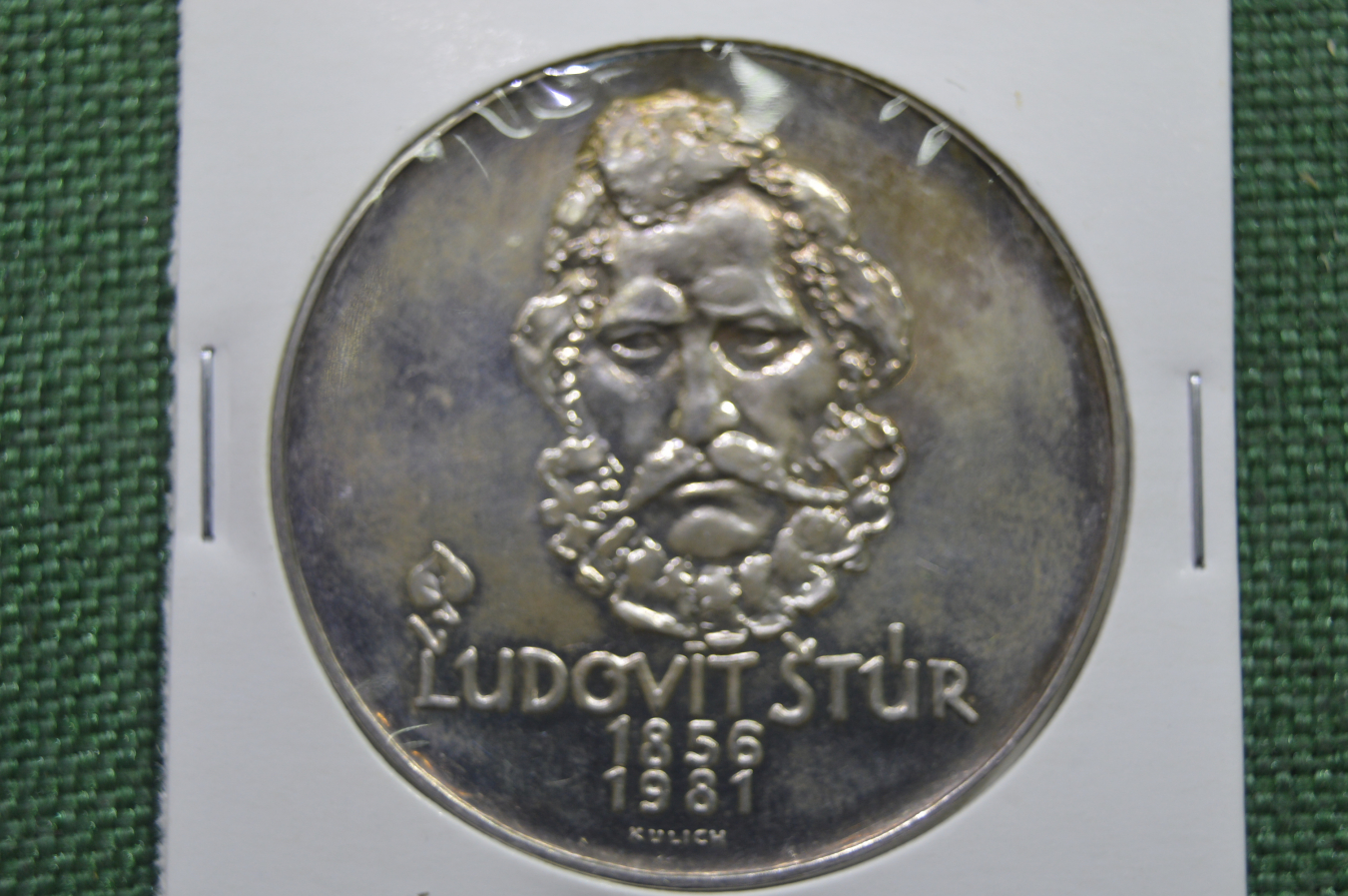 Чехословакия 500 крон. Людовит Штур. Медаль серебро 1956-1981 Чехословакия Spork.