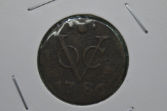 1 дуит, дьюит, дойт 1786 год, Нидерландская Индия, Утрехт
