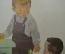 Плакат для детского сада "Помогаем товарищу" (серия "Мы играем")  1965 1966 год, СССР