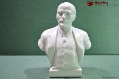 Бюст белый, Ленин Владимир Ильич. 18 см. Искусственный мрамор.