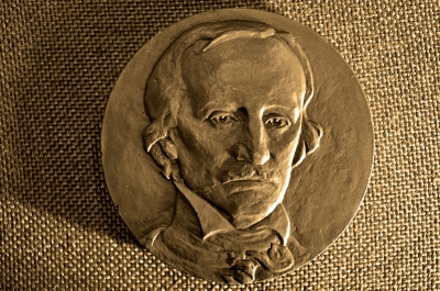 Настольная медаль "175 лет со дня рождения Эдгара По", ЛМД