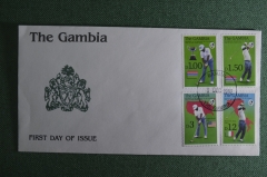 Конверт первого дня. Открытый чемпионат по гольфу. Гамбия, 8 декабря 1992 года.