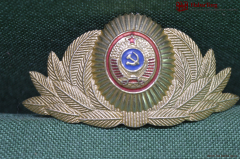 Кокарда на фуражку начсостава (начальствующий состав), МВД СССР.