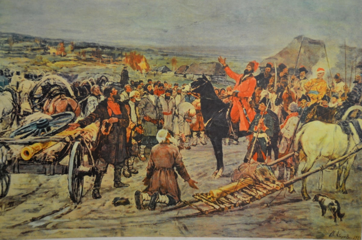 Восстание е в россии. Восстание пугачёва. Крестьянское войско Емельяна Пугачева 1773.