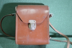 Чехол (футляр, сумка, кофр), для оптики СССР,  1950-е годы, кожа.