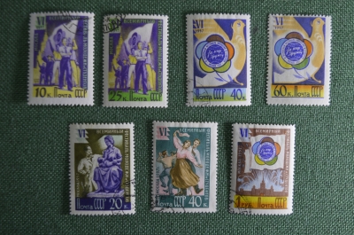 Набор марок "VI Всемирный фестиваль молодежи и студентов в Москве", 5 марта - 28 июля 1957 года.