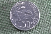Монета 50 лир 1991 года. Ватикан. Монета 50 лир 1991 года. Ватикан.