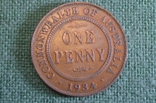 Монета 1 пенни 1934 года. One penny. Георг V, Australia, Австралия. Монета 1 пенни 1934 года. One penny. Георг V, Australia, Австралия.