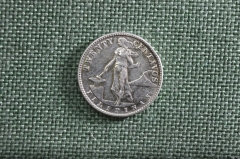Монета 20 Сентаво 1944 года, буква D. Американские Филиппины. Серебро.